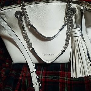 Calvin Klein white purse